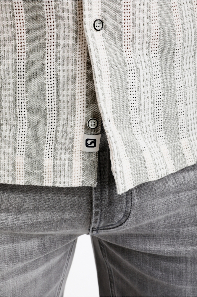 OVERHEMD 335541 605 grey melange